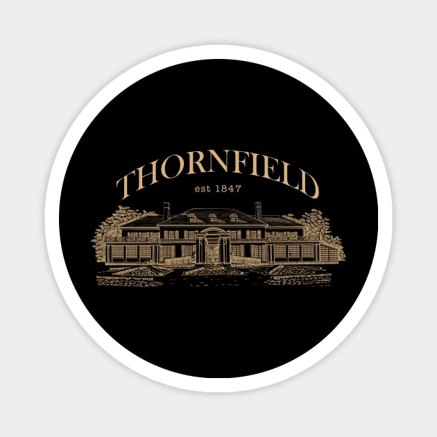 Jane Eyre & Mr Rochester, Thornfield Hall, Charlotte Bronte Magnet by OutfittersAve